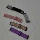 5 Packs Elastic Nylon Bands Compatible with Fitbit Versa 4 / Fitbit Sense 2 / Fitbit Versa 3 / Fitbit Sense, Adjustable Nylon Replacement Straps Wristband for Fitbit Versa 3/4 for Women Men (Pink+Purple+White+Silver+Gold+Black)