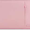 MOSISO Laptop Case 13 inch, Laptop Sleeve Compatible with MacBook Neo/Air/Pro 13 inch with A18/M5/M4/M3/M2/M1 Chip 2026-2016, Polyester Vertical Computer Sleeve Bag with Pocket, Pink