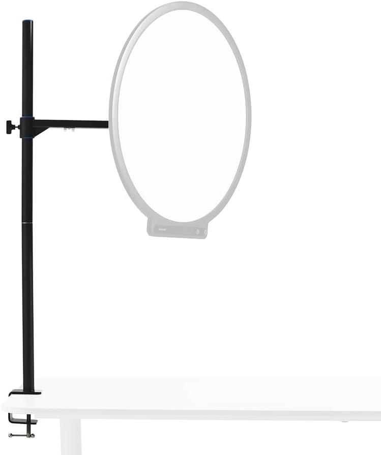 amaran Verge Desk Clamp Stand, Fast, Secure & Tool-Free Mounting Adjustable Aluminum Desk Clamp (Black)