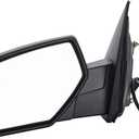 Side View Mirror Replacement Fit for 2014-2017 for Chevy Silverado 1500 for GMC Sierra 1500 Black Power Adjustment Heated Manual Folding Door Driver Side Mirror
