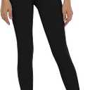 THE GYM PEOPLE Girls Workout Leggings Kids High Waist Stretch Athletic Dance Yoga Pants with Pockets (Large, Black)