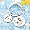 Dad Gift from Daughter Son Key Chain Men Wedding Gifts Fathers Day Dad you will always be the first man i ever loved