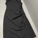 Miusol Women's Retro Ruffle Style Slim Work Pencil Dress (X-Large, Black)