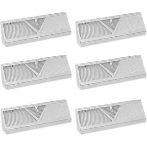 6 Pcs Baseboard Diffuser Register 15 Inch Duct Opening Size HVAC Corner Vent Covers deflectors for Home Floor Wall Baseboard Vent Covers