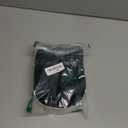 Medium Length Layered Wigs Black with Blue Highlight wigs Layered wig with bangs Synthetic wig for white Women (Black blue mixed)