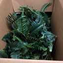 2 Pcs 48 Inch Fake Ferns, Look Real 101 Leaves Artificial Boston Ferns for Outdoors Large, Lush UV Resistant Faux Ferns for Outdoor Planter Large, Outdoor Faux Plants for Porch Patio Home Decor