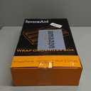 SpaceAid WrapNeat 3 in 1 Wrap Organizer with Cutter and Labels, Plastic Wrap, Aluminum Foil and Wax Bamboo Dispenser for Kitchen Storage Organization Holder for 12" Roll (Black) (3-Slot, 3"Tall)