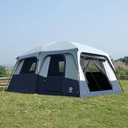 EVER ADVANCED 10 Person Camping Blackout Design Tent, Multi Room Tent for Family, Large Tents with Rainfly and Carry Bag, 2 Doors, Water-Resistant, 14ft x 10ft x 84in