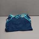 BMJL Women's High Waisted Bikini Sets Sporty Two Piece Swimsuits Color Block Cheeky High Cut Bathing Suits (Dark Green Blue011) Small 