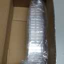 25 Pack 8 Oz Square Plastic Cups, Appetizer Dessert Cups Clear Plastic Disposable Small Tumbler for Ice Cream, Fruit Puddings, Desserts, Appetizers Wedding Party Catering Supplies