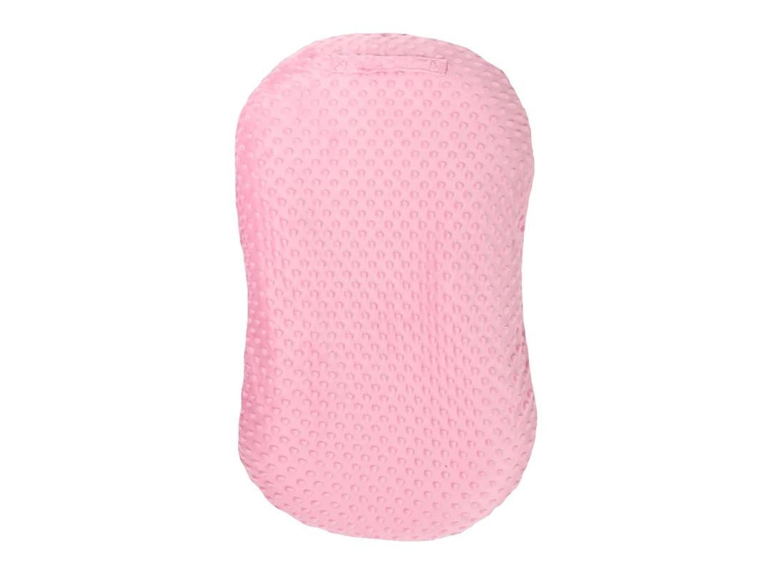 Mila Millie Water Resistant Removable Cover for Newborn Lounger | Minky Sensory Touch Slipcover for Baby Floor Seat | Premium Quality Soft Wipeable Fabric | Hypoallergenic (Blush)