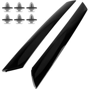 Front Left and Right Windshield A-Pillar Trim Panel Molding Garnish for Kia Soul 2010-2013 | Driver and Passenger Exterior Side Windshield Pillar Trim | Replaces 861702K500, 861702K000