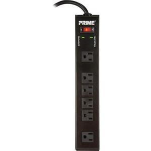 7 OUT 1500J USB 6FT BLK FLAT SURGE