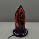 1500W Cordless Iron for Clothes, Wireless Steam Iron with Rapid Heating & Auto Shut Off, for Effective Wrinkle Removal (Red)
