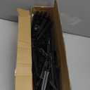 5.5 Inch Christmas Light Ground Stakes for Outdoor Decor - Black Plastic Spikes for Lawn, Garden, Patio