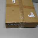 facka Adjustable TV Tray Table with Rounded Metal Corners, C-Shaped Snack Table for Couch, Sofa, Bed or Chair, Small Space Side Table for Eating, Dinner, or Laptop Use