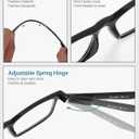 LADEESSE 5-Pack Reading Glasses for Women - Blue Light Blocking Readers for Computer Eye Strain Anti-Glare Men Womens Reader Eyeglasses/W Spring Hinge Bluelight Glass for Woman Eyes Protection(3.75)