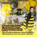 Kangaroo Bumble Bee Halloween Costume for Women and Toddlers - Funny Bumblebee Outfit for Halloween Cosplay Dress up Apparel