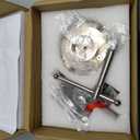 4 Inch Wood Lathe Chuck Set 1" x 8 tpi thread & 3/4"x16TPI Adapter, Nickel Plated Self Centering 4 Jaw Wood Turning Chuck set (2PCS jaws)