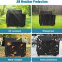 Cover for Weber Searwood XL 600 Wood Pellet Grill, Heavy Duty Smoker Grill Cover Waterproof Weather Resistant Outdoor