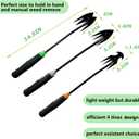 3Pcs Weed Puller Tool Garden Weed Pulling Tool,Portable Garden Weeder Tool,Gardening Weeding Tools for Garden Hand Tools for Vegetable Gardening Backyard Farm Planting & Uprooting Weeding Tool (GGO111)
