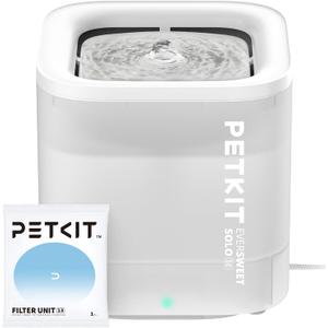 PETKIT New Cat Water Fountain with Wireless Pump, Ultra Quiet 65oz/1.85L Pet Water Fountain for Cats and Dogs Inside, Detachable Design Easy to Clean and Assemble, Filters Included