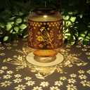 8 x Cardinal Solar Lanterns Outdoor Hanging Cardinal Garden Decorative Christmas Lantern Birthdays Gifts for Women Mom Grandma Metal Waterproof Solar LED Light for Yard, Patio, Lawn, Porch,