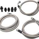 GXARTS 47RE Transmission Cooler Lines Kit 5.9L Compatible with Dodge Ram 2500 3500 1996 1997 1998 1999 2000 2001 2002 5.9L l6 Heavy Duty Hose