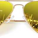 KALIYADI Classic Aviator Sunglasses for Men Women Driving Sun glasses Polarized Lens UV Blocking