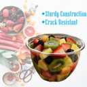 Mr Miracle Clear 48 Ounce Plastic Salad Bowls with Snap-On Lids. Pack 50. Airtight Disposable Salad Containers for Lunch, Meal Prep, Parties. Ideal as Disposable Salad Bowls with Lids