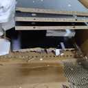 QUALIKRAFT Widescreen Vanity Set with LED Mirror & Stool, Makeup Desk with Built-in Power Outlet, 2 Drawers & 6 Shelves, Wide Lighted Dressing Table