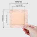 20Pcs Silicone Foam Dressing 4x4 Gentle Border, Waterproof Silicone Bandages for Wounds Care, Bed Sore Patches, Super Absorbent Wound Dressing, Self Adhesive Pressure Sore Pads