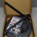 2 Tier Metal Lazy Susan Organizer, 12 Inch Rotating Turntable Double Lazy Susans for Cabinet Kitchen Bathroom, Anti-Rust Two Tiered Spinner Tray Carousel Organizer for Spice Rack Countertop Black