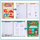 Magic Grooved Writing Practice for Kids Ages 3-8,Jumbo Reusable Grooved Handwriting Workbooks Kit(7 Books+Pens),Learn to Write Letters, Numbers, Math & Drawing,10.2"x7.3" Large Size