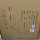 GLSLAND Office Chair Mat, 46" x 55" Premium Tempered Glass Computer Desk Mats Hard Protect Floor, Easy Glide Swivel Chairs Used on Carpet in Home and Office Rectangle Heavy Duty