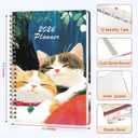 2026 Planner, Weekly and Monthly Calendar Agenda Book, Jan 2026 - Dec 2026, Hardcover Planning Academic Planner for Office School Supplies and Desk Accessories - A5 (6.3'' x 8.5'') (Cozy Cats)