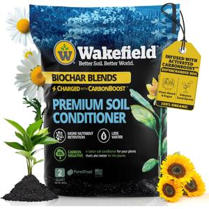Wakefield Premium Indoor Potting Soil - Professional Biochar & Probiotics with CarbonBoost Technology - Ultimate Organic Potting Mix for Indoor & Outdoor Plants, Succulents & House Plants - 2Quarts