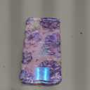 Jusy Compatible with iPhone 11 Pro Max, Colorful Retro Oil Painting Printed Flower Laser Glossy Pattern Cute Curly Wave Phone Case Soft TPU Cover for Girly Women - Purple