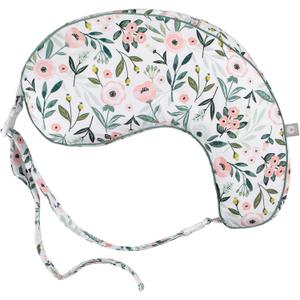 Boppy Uplift Nursing Pillow - Wedge Bottle & Breastfeeding Pillow to Reduce Spit-Up and Reflux Symptoms, with Body-Inclusive Opening and Belt, Baby Safety Alliance Verified - Pink Garden Flowers