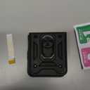 Gritup for Motorola Moto Razr 2024/2025 Case with Slide Camera Cover, 360°Rotation Ring Kickstand [Military Grade] Shockproof Protection,Black