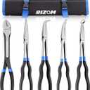RIZOM 5-Piece 11 Inch Long Needle Nose Pliers Set, Extra Long Reach Pliers Set, 45&90 Bent Needle Nose Pliers, Circle Nose and Diagonal Pliers for Narrow Spaces and Limited Areas