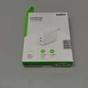 Belkin 40W Dual Port USB C Wall Charger Block - USB C Fast Charging for Apple iPhone, iPad, Samsung Galaxy Phone, & More - Programmable Power Supply Tech - Folding Prongs - White