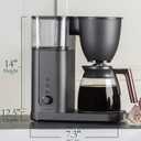 Caf Specialty Drip Coffee Maker, 10-Cup Glass Carafe, WiFi Connected Smart Voice-to-Brew, Includes Reusable Filter Basket & Grounds Scooper, Barista-Quality Brew, SCA Certified, Matte Black