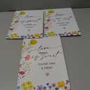 3 x Love is Sweet Sign, Floral Wedding Ceremony Sign, Pack of 1 Wooden Tabletop Sign with Stand, Wedding Supplies, Engagement and Reception Wedding Decorations - LD07