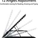 A3/A2 Light Pad Metal Stand - 12 Angles Adjustable Non-Skidding Holder for Laptop, Light Board/Box/Table, Tracing for 5D Diamond Painting | Sketching | Drawing