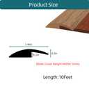 Carpet Floor Transition Strip, Self-Adhesive Carpet to Tile Transition Edging Trim Suitable for Door Threshold/Wood Floor, Cover Height Within 5mm – Brown(10Ft)