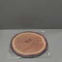 Gift Boutique Disposable Wooden Slice Paper Place Mats 50 Pack 13.5" Round Rustic Brown Wood Slices Charger Place Mat for Farmhouse Tan Table Setting Summer Spring Fall Wedding Dinner Party Decor