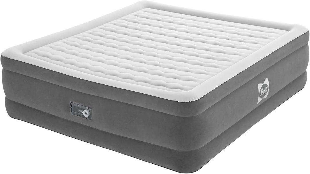 Sealy Tritech Air Mattress King Built-in AC Pump 80" x 76" x 22" (Multi Color)