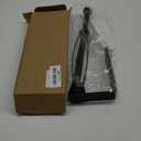 Paper Towel Holder Under Cabinet, Single Hand Operable Wall Mount with Damping Effect, Self-Adhesive or Drilled for Kitchen Bathroom, Black (Black)