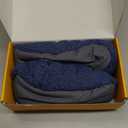 REVIX Microwave Booties for Cold Feet & Discomfort Relief, Heated Slippers for Women & Men with Moist Heat Therapy, Microwavable Foot Warmers for Home & Bed Use, Adjustable Non-Slip Slippers, Navy Large